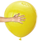 KAWKALSH Yellow Giant Balloons – 32pcs, 18in Heavy-Duty Latex for Party Decor