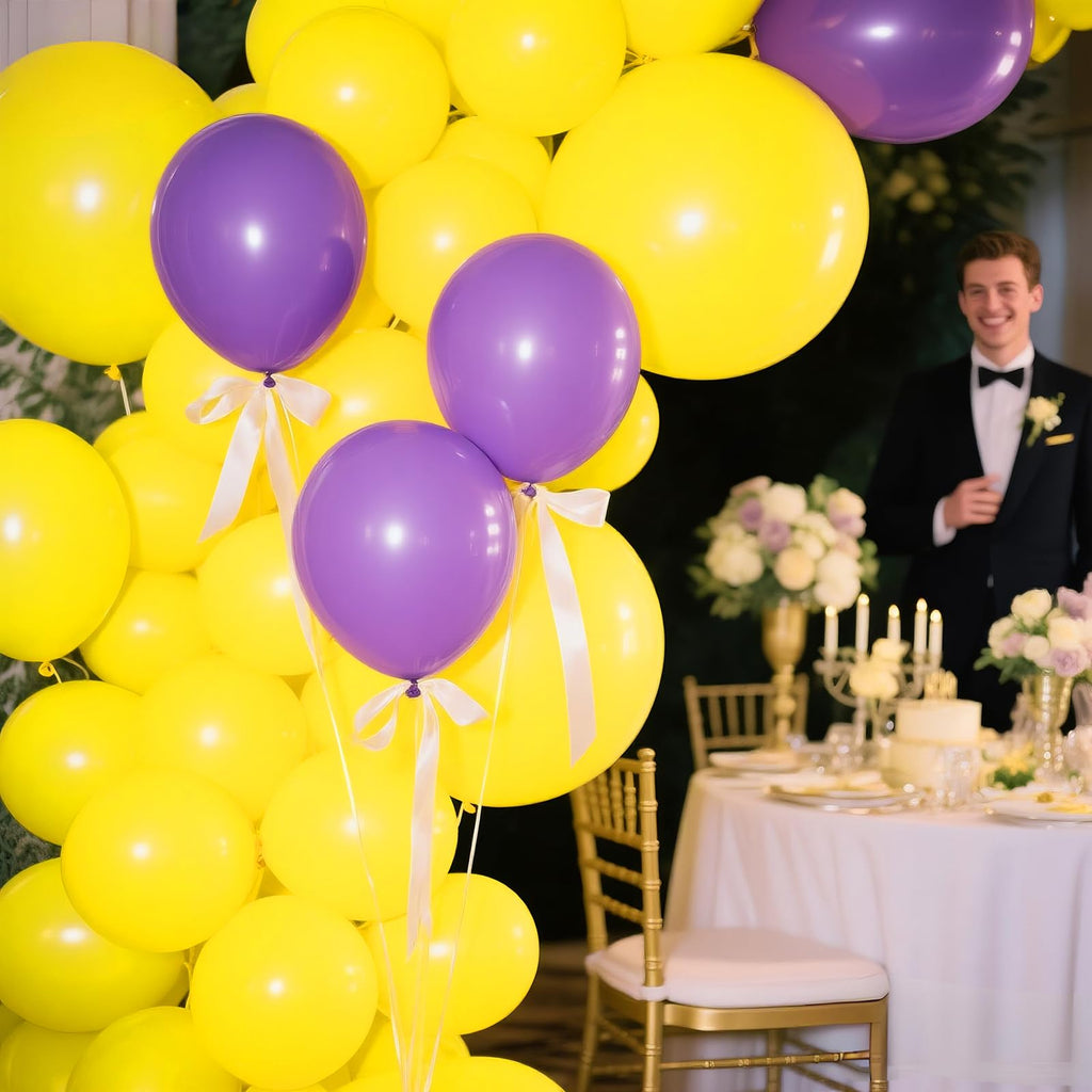 KAWKALSH Yellow Giant Balloons – 32pcs, 18in Heavy-Duty Latex for Party Decor