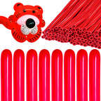 KAWKALSH 260 Red Long Balloons - 100 Pcs for Garlands & Twisting