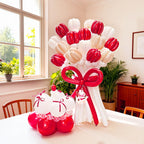 KAWKALSH 260 Red Long Balloons - 100 Pcs for Garlands & Twisting