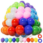 KAWKALSH 200pcs Balloons 5 Inch – Rainbow Latex Party Set for Festive Decor