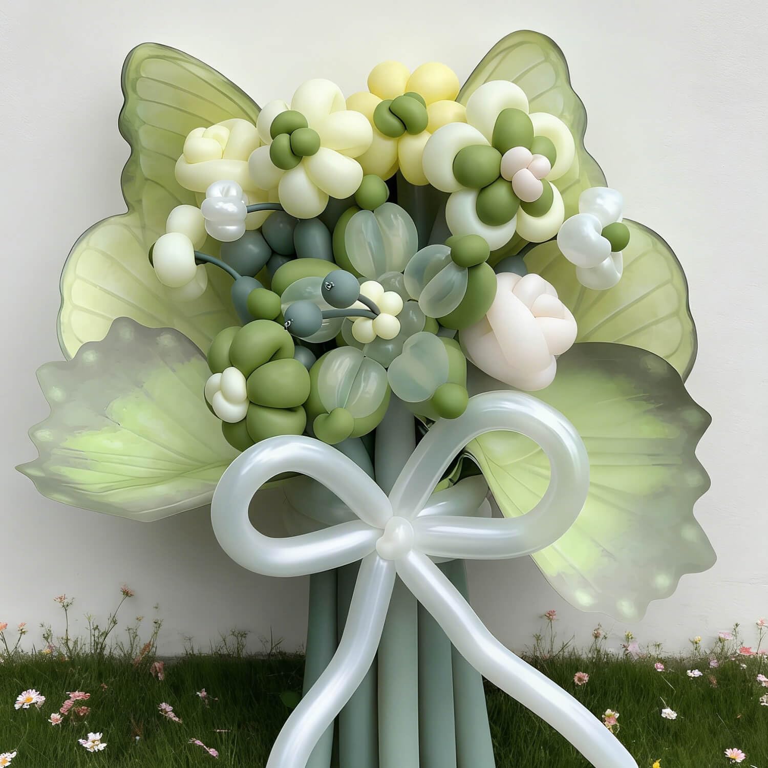 KAWKALSH 260 Avocado Green Long Balloons – 100pcs Dense Latex for Creative Twists & Party Decor