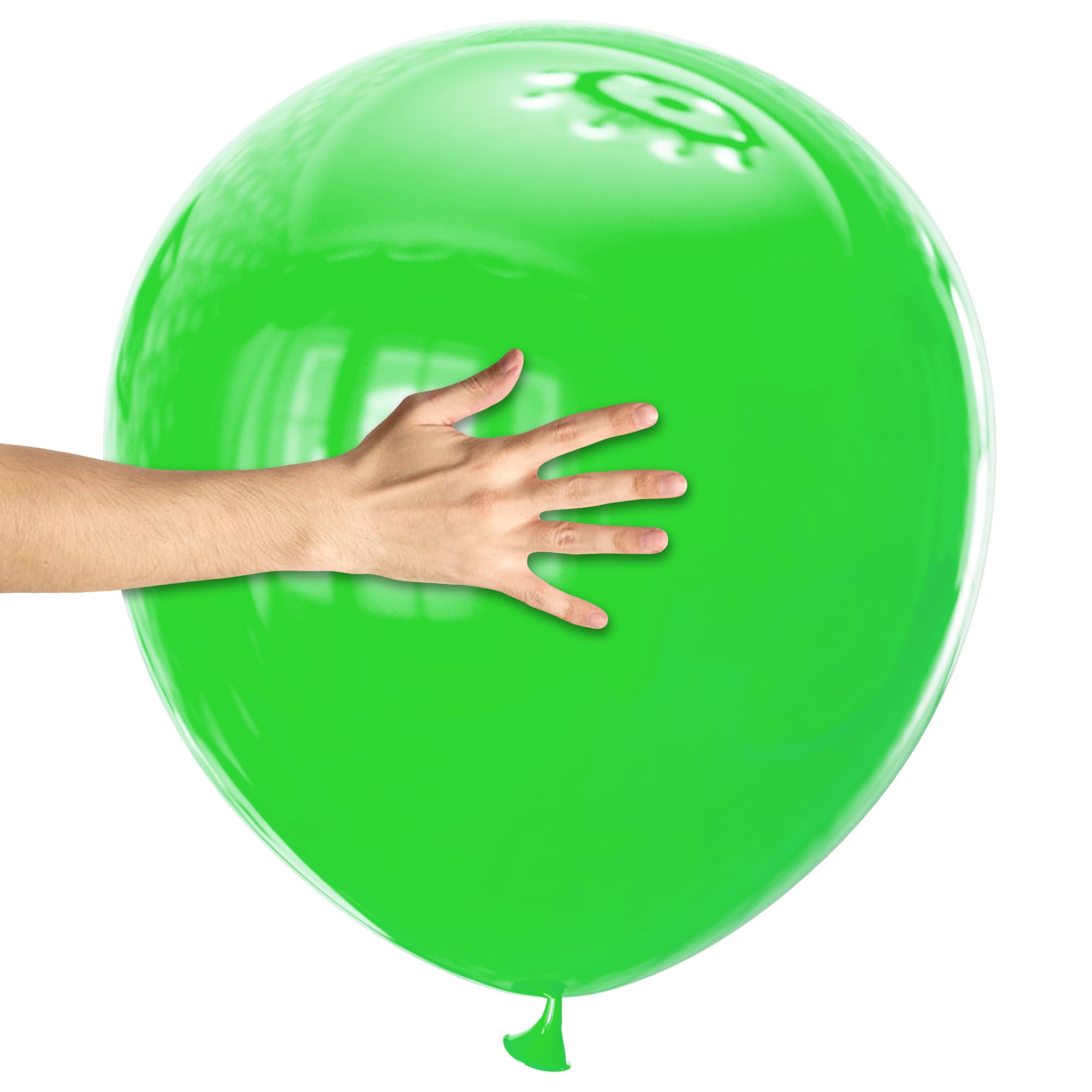 KAWKALSH 32 Pack 18-Inch Light Green Latex Balloons - Organic Baby Shower, Spa Party & Spring Decor