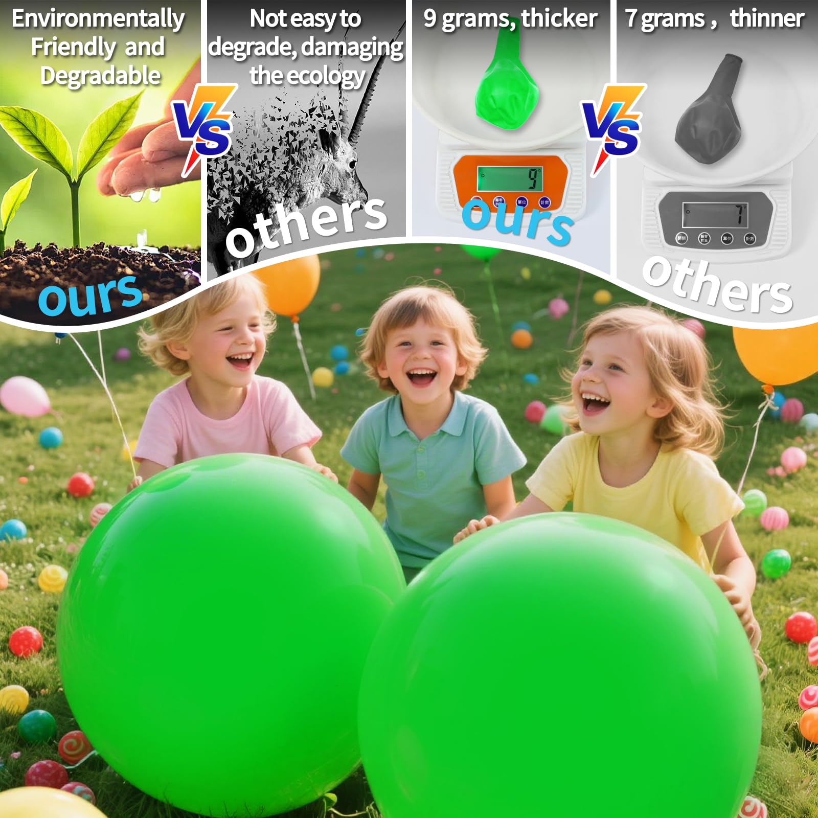 KAWKALSH 32 Pack 18-Inch Light Green Latex Balloons - Organic Baby Shower, Spa Party & Spring Decor