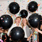 KAWKALSH Black Giant Balloons – 32-Pack, 18-Inch Heavy-Duty Latex