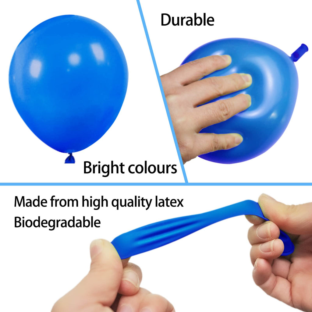 KAWKALSH Metallic Gold Balloons 5 Inch | 200pcs Latex Balloons with Ribbons for Party Decor