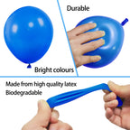 KAWKALSH Metallic Gold Balloons 5 Inch | 200pcs Latex Balloons with Ribbons for Party Decor