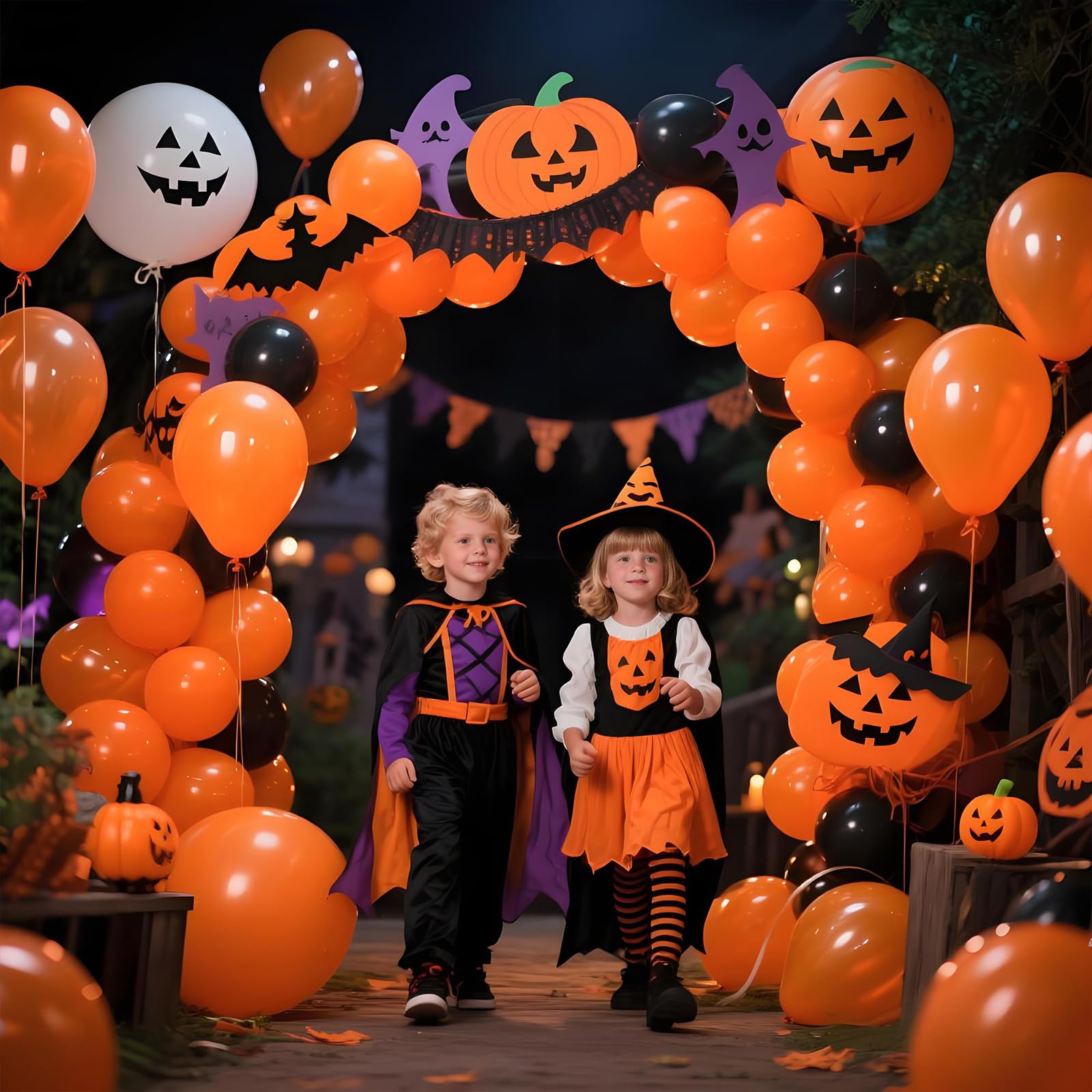 KAWKALSH Orange Balloon 110pcs | 12in Thickened Latex Balloons
