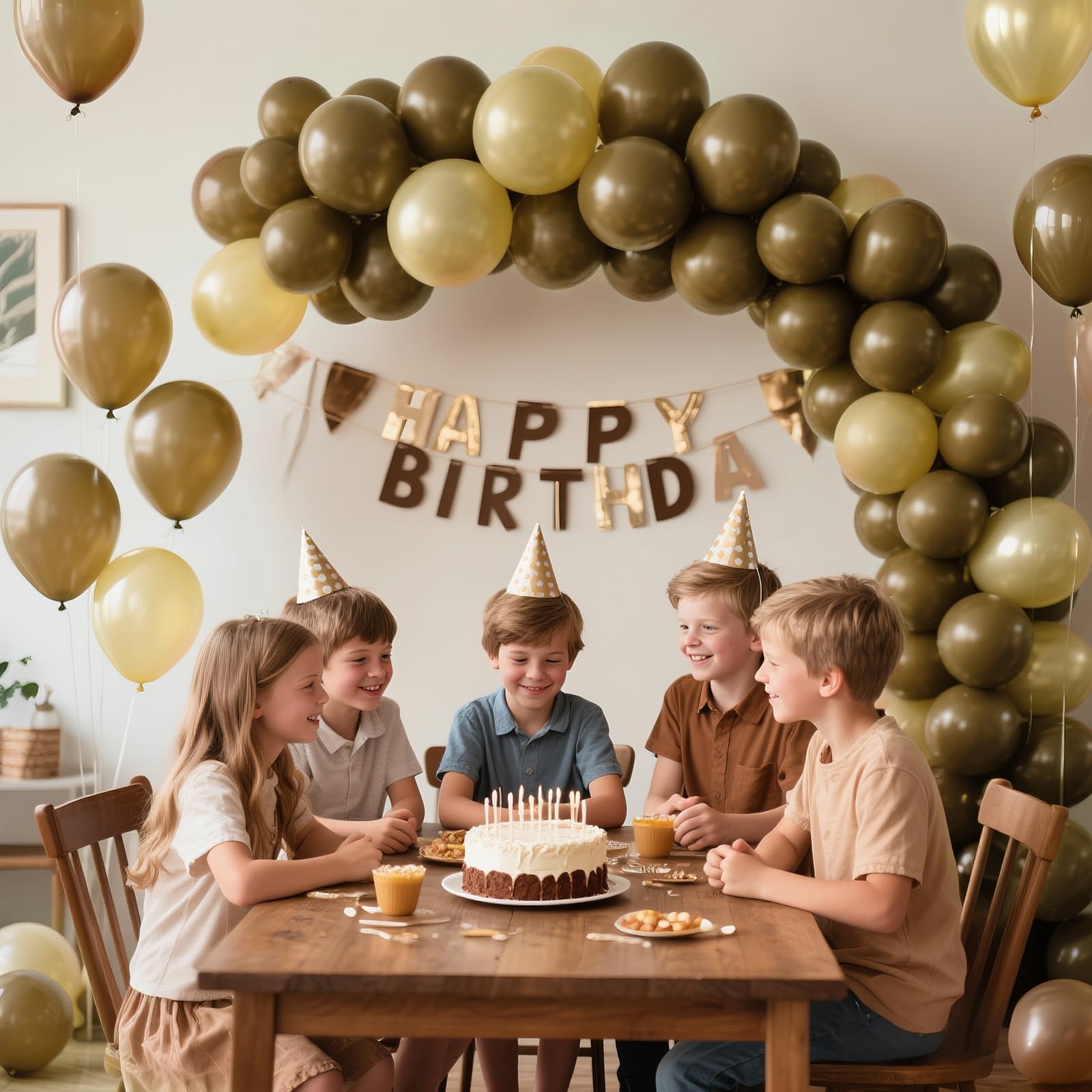 KAWKALSH Brown Balloon 12 Inch – 110ct Latex Balloons for Rustic Weddings & Autumn Decor