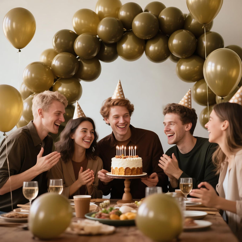 KAWKALSH Brown Balloon 12 Inch – 110ct Latex Balloons for Rustic Weddings & Autumn Decor