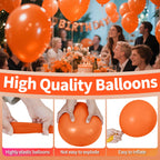 KAWKALSH Orange Balloon 110pcs | 12in Thickened Latex Balloons