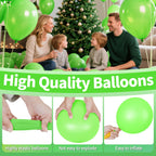 KAWKALSH Lime Green Latex Balloons – 110 Pack, 12in Party Decor