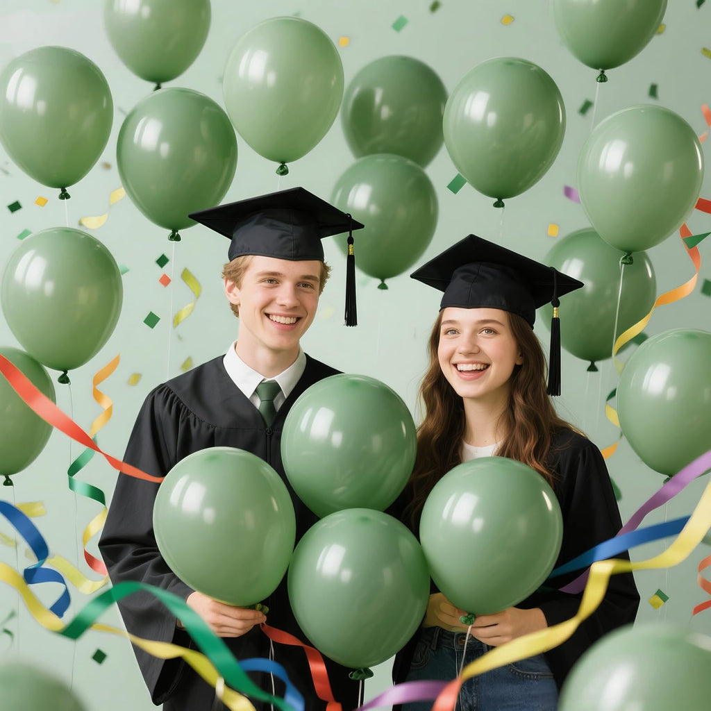 KAWKALSH 200pcs Sage Green Balloons 5 Inch – Mini Latex Balloons for Arch Garlands & Celebrations
