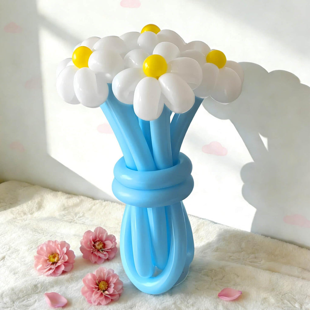 KAWKALSH 260 Light Blue Long Balloons – Thick, Durable Latex for Balloon Garlands (100pcs)