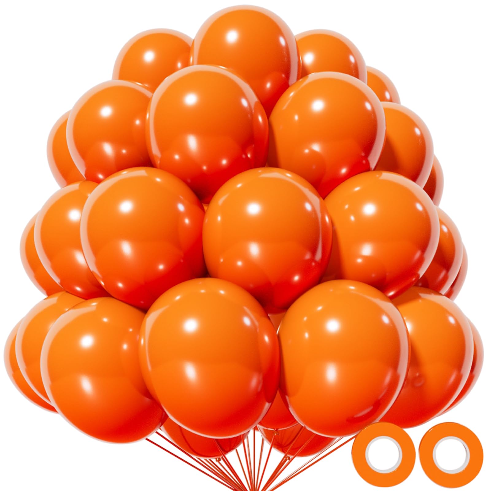 KAWKALSH Orange Balloon 110pcs | 12in Thickened Latex Balloons