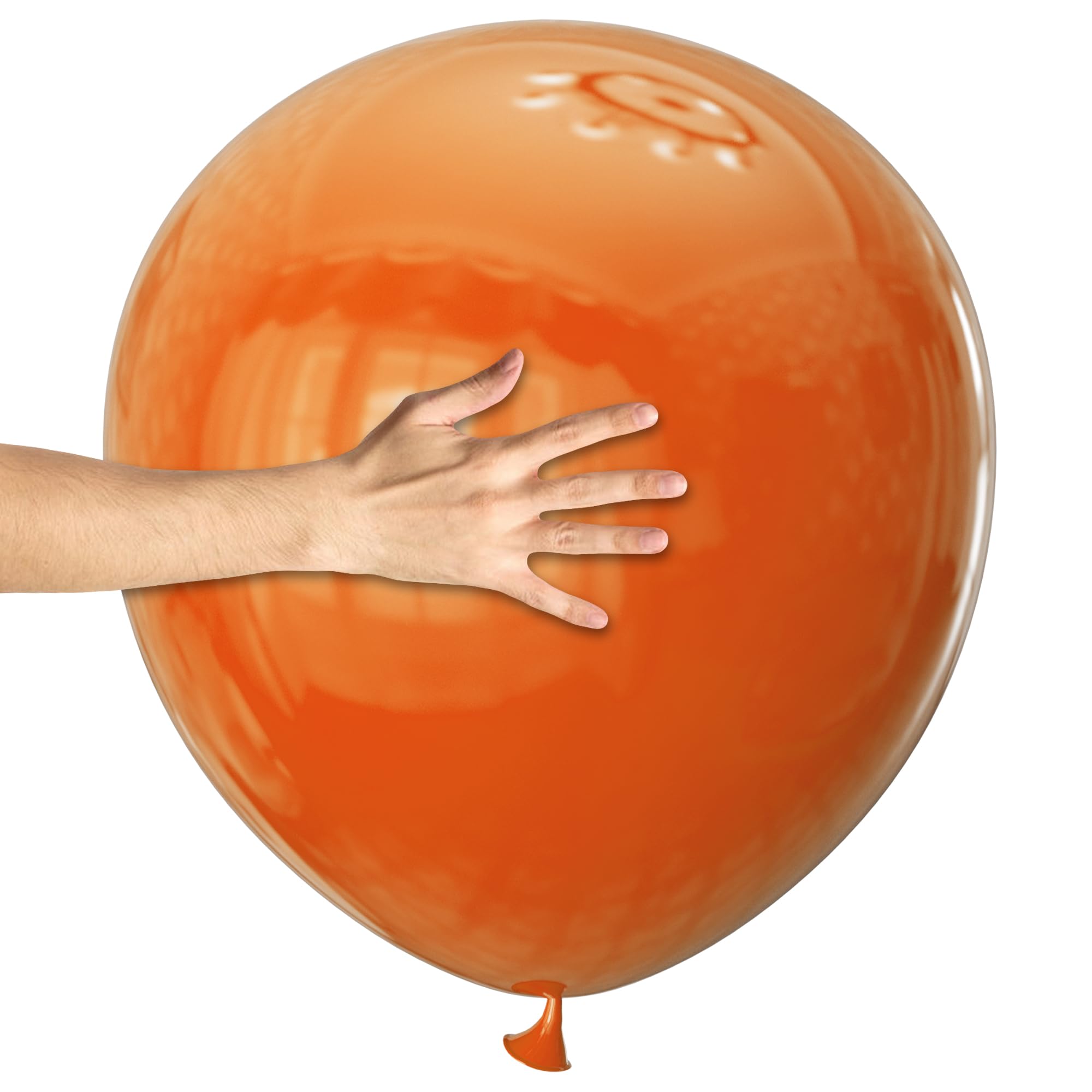 KAWKALSH Orange Giant Balloons – 32pcs, 18in Heavy Duty Latex for Birthday, Wedding & Baby Shower