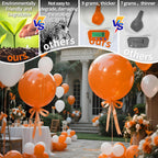 KAWKALSH Orange Giant Balloons – 32pcs, 18in Heavy Duty Latex for Birthday, Wedding & Baby Shower