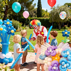 KAWKALSH 260 Light Blue Long Balloons – Thick, Durable Latex for Balloon Garlands (100pcs)