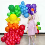 KAWKALSH Metallic Gold Balloons 5 Inch | 200pcs Latex Balloons with Ribbons for Party Decor