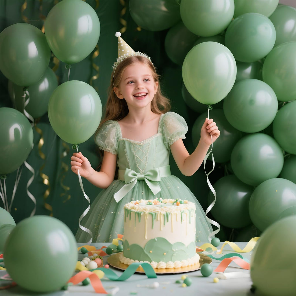 KAWKALSH 200pcs Sage Green Balloons 5 Inch – Mini Latex Balloons for Arch Garlands & Celebrations