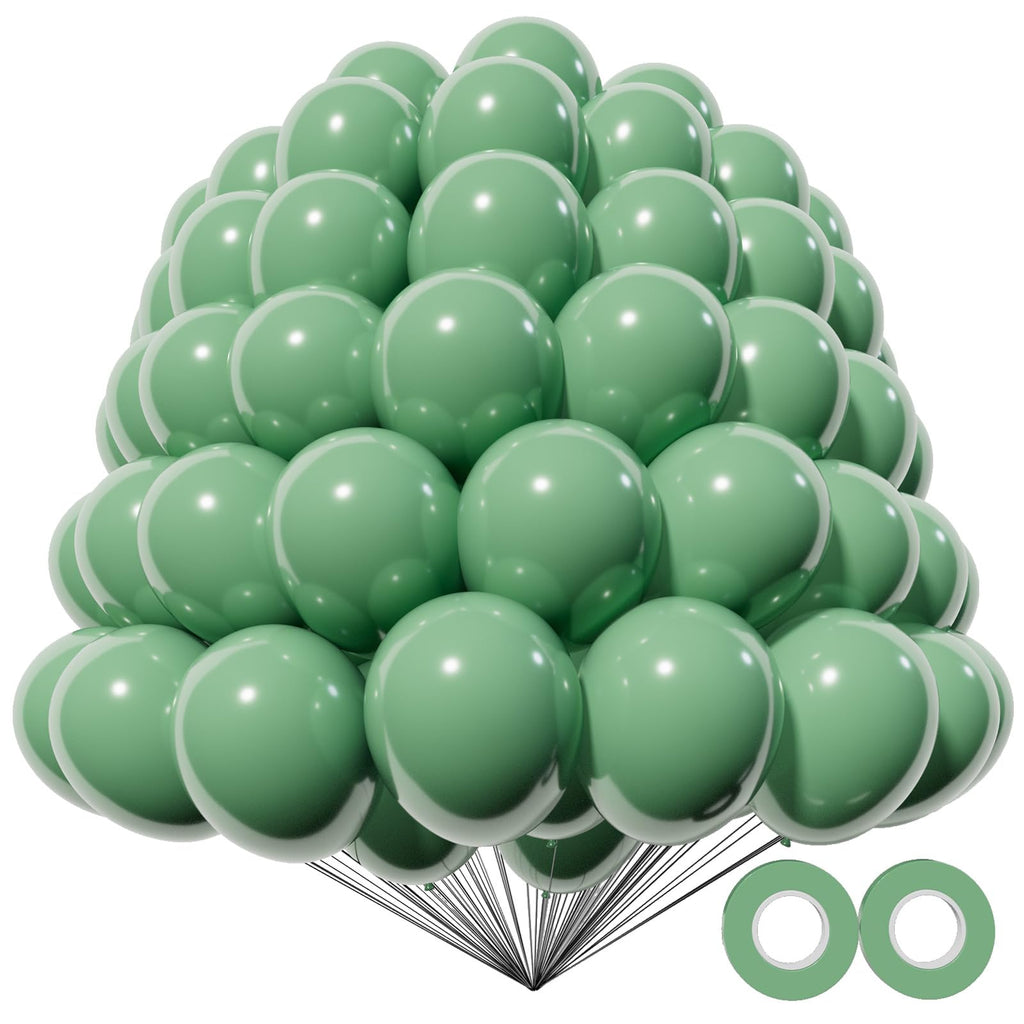 KAWKALSH 200pcs Sage Green Balloons 5 Inch – Mini Latex Balloons for Arch Garlands & Celebrations