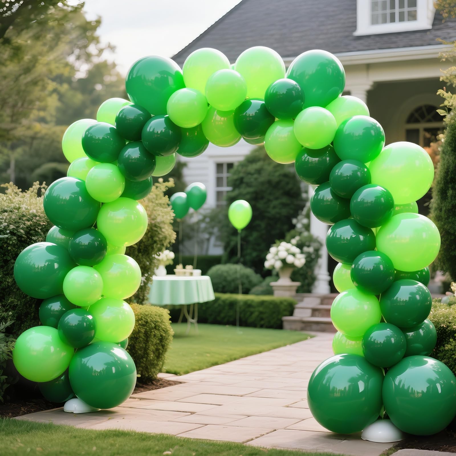 KAWKALSH Lime Green Latex Balloons – 110 Pack, 12in Party Decor