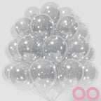 KAWKALSH Clear 12-Inch Latex Balloons – 110-Pack for Party Decor