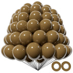 KAWKALSH 200pcs Brown 5-Inch Latex Balloons for Party Garlands and Arch Decorations