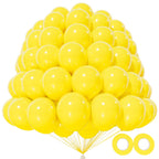 KAWKALSH 200pcs Yellow Balloons - 5 Inch Mini Latex Party Balloons for Arch Garland & Celebrations