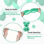 KAWKALSH 260 Metallic Multi Long Balloons – 100pcs Thick Latex for Garlands & Animal Twists