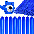 KAWKALSH 260 Blue Long Balloons – Thick, Durable Skinny Latex for Animal Twisting (100 pcs)