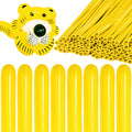 KAWKALSH 260 Yellow Long Balloons – Thickened Skinny Latex for Balloon Art (100pc)