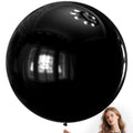 KAWKALSH 36-Inch Matte Black Balloons – 9-Pack Giant Latex for Luxury Events
