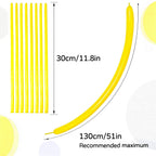 KAWKALSH 260 Yellow Long Balloons – Thickened Skinny Latex for Balloon Art (100pc)