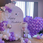 KAWKALSH 200pcs Purple Balloons - 5 Inch Latex Party Decor Pack