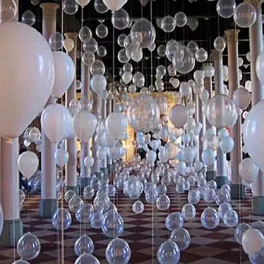KAWKALSH 200-Pack Clear 5-Inch Latex Balloons for Party Garlands & Arches