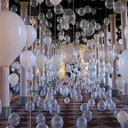 KAWKALSH 200-Pack Clear 5-Inch Latex Balloons for Party Garlands & Arches