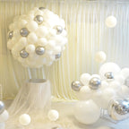 KAWKALSH 200pcs White 5-Inch Balloons – Mini Latex Party Decor for Birthdays & Showers
