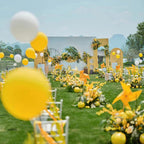 KAWKALSH 200pcs Yellow Balloons - 5 Inch Mini Latex Party Balloons for Arch Garland & Celebrations