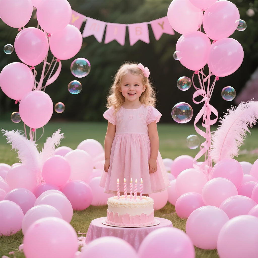 KAWKALSH 200pcs Light Pink Balloons 5 Inch – Mini Latex Party Balloons for Birthday, Baby Shower & More