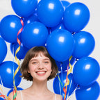 KAWKALSH 200pcs Dark Blue Balloons 5 Inch - Mini Latex Balloons for Birthday, Baby Shower & Party Decoration