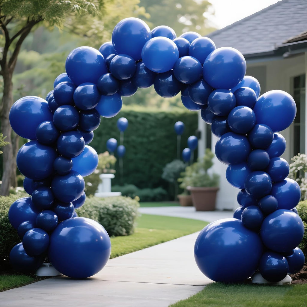 KAWKALSH Navy Blue 110pc 12in Latex Balloons – Durable, Non-Toxic Party Decor