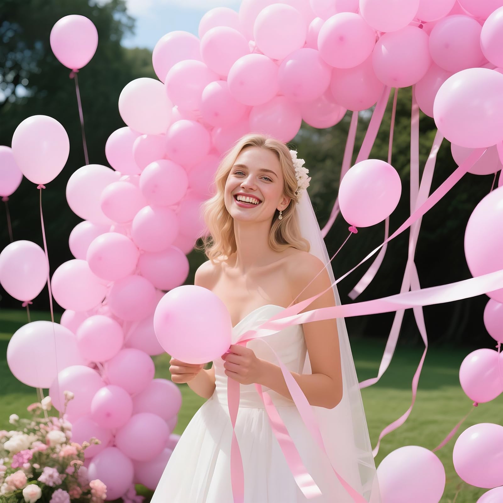 KAWKALSH 200pcs Light Pink Balloons 5 Inch – Mini Latex Party Balloons for Birthday, Baby Shower & More