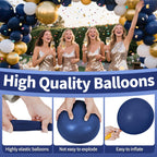 KAWKALSH Navy Blue 110pc 12in Latex Balloons – Durable, Non-Toxic Party Decor