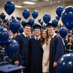 KAWKALSH Navy Blue 110pc 12in Latex Balloons – Durable, Non-Toxic Party Decor