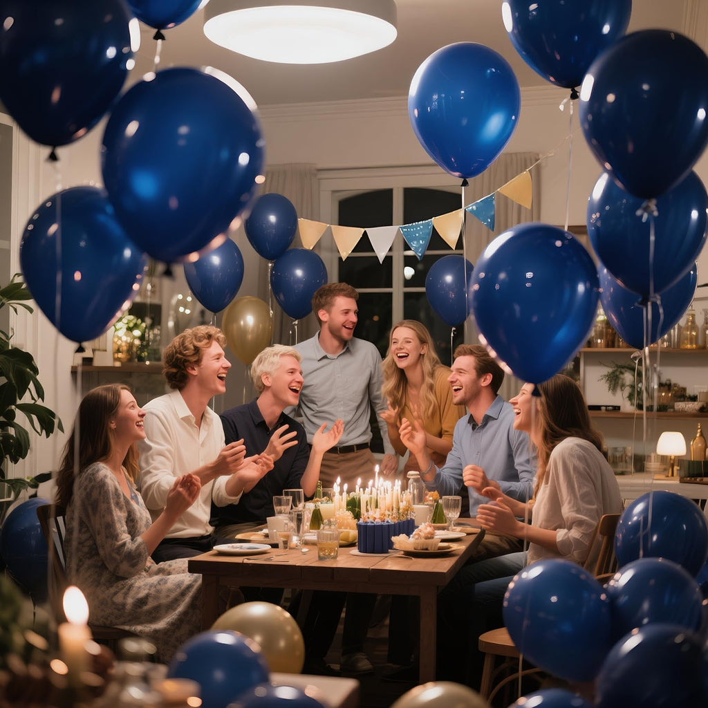 KAWKALSH Navy Blue 110pc 12in Latex Balloons – Durable, Non-Toxic Party Decor