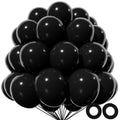 KAWKALSH Black Latex Balloons 110pcs - 12in Thickened, Durable Party Decor