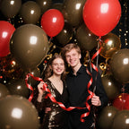 KAWKALSH 18 Inch Brown Latex Balloons | 32 Pack for Rustic Weddings & Earth-Tone Parties