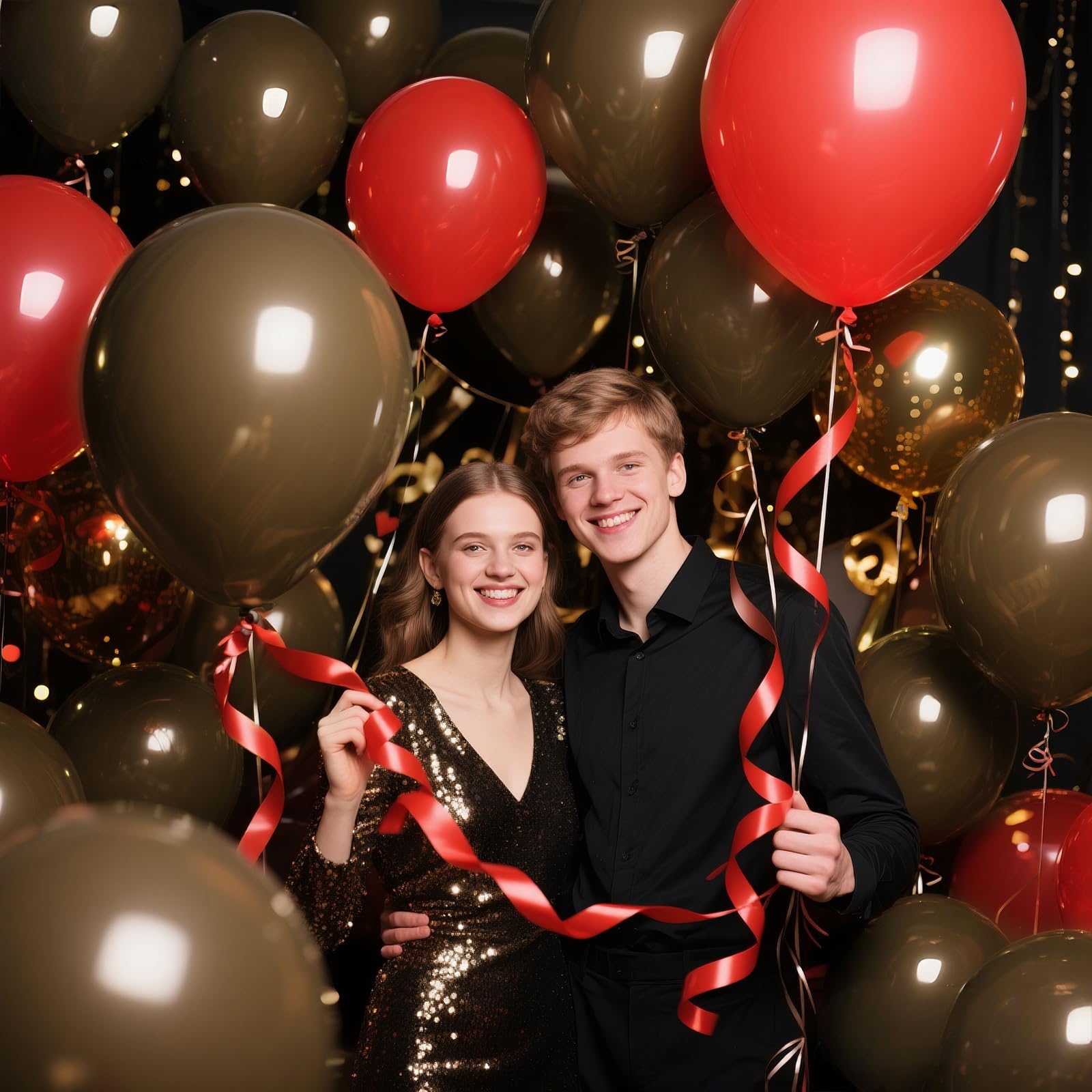 KAWKALSH 18 Inch Brown Latex Balloons | 32 Pack for Rustic Weddings & Earth-Tone Parties