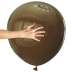 KAWKALSH 18 Inch Brown Latex Balloons | 32 Pack for Rustic Weddings & Earth-Tone Parties